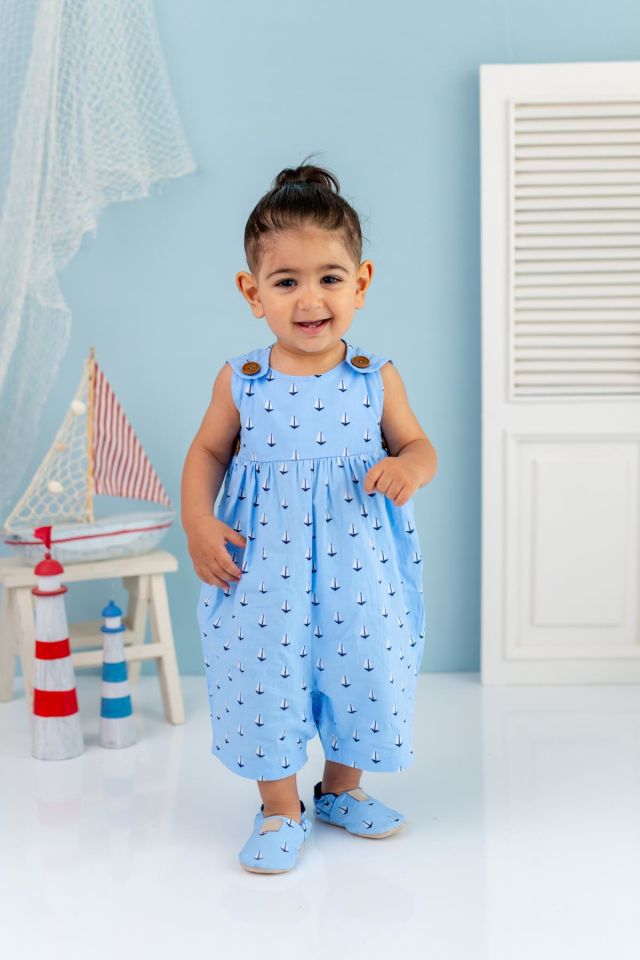 Mavi Erkek Bebek Salopet Bobby Sail