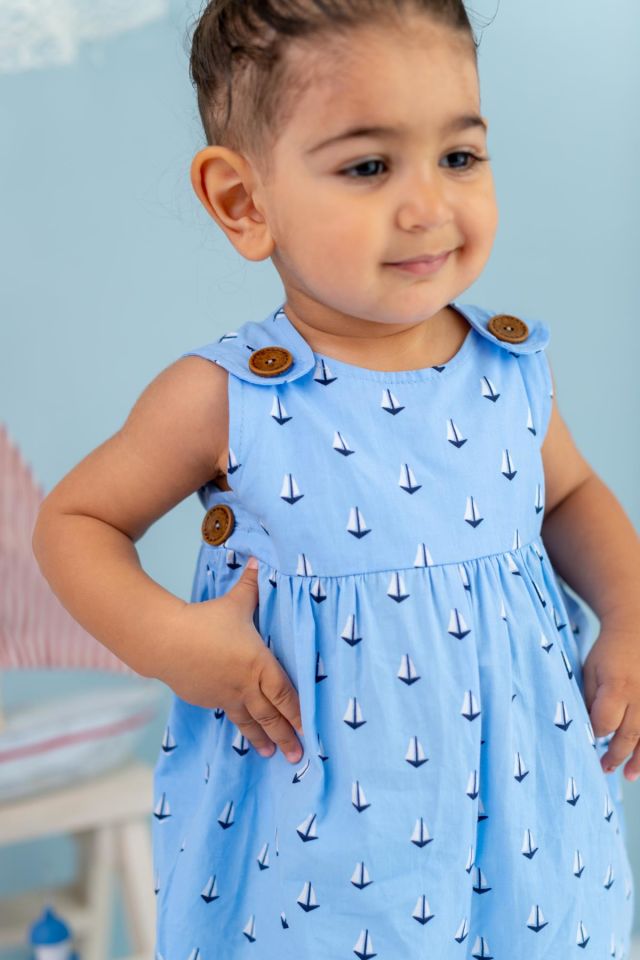 Mavi Erkek Bebek Salopet Bobby Sail
