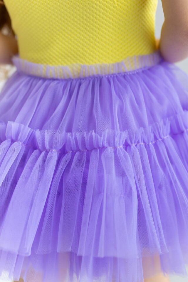 Lila Kız Çocuk Elbise Jenny Rainbow