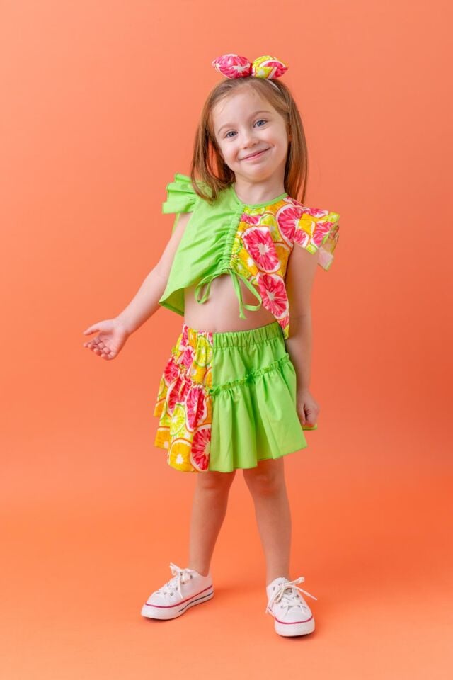 Yeşil Kız Çocuk Takım Polly Grapefruit