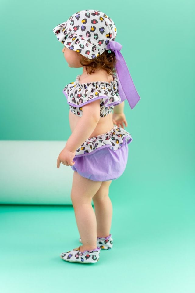 Ekru 3'lü Takım Donkini Carmen Leopar