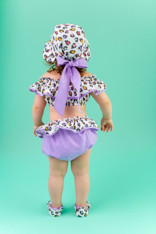 Ekru 3'lü Takım Donkini Carmen Leopar