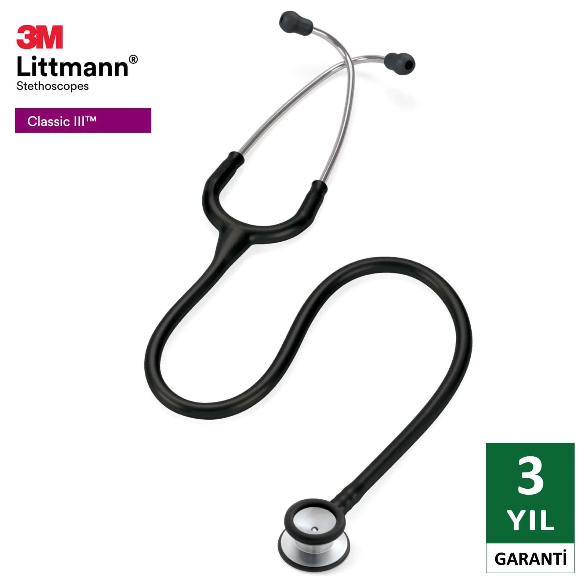 2113 3M™ Littmann® Classic II Pediatrik Stetoskop, Siyah Hortum