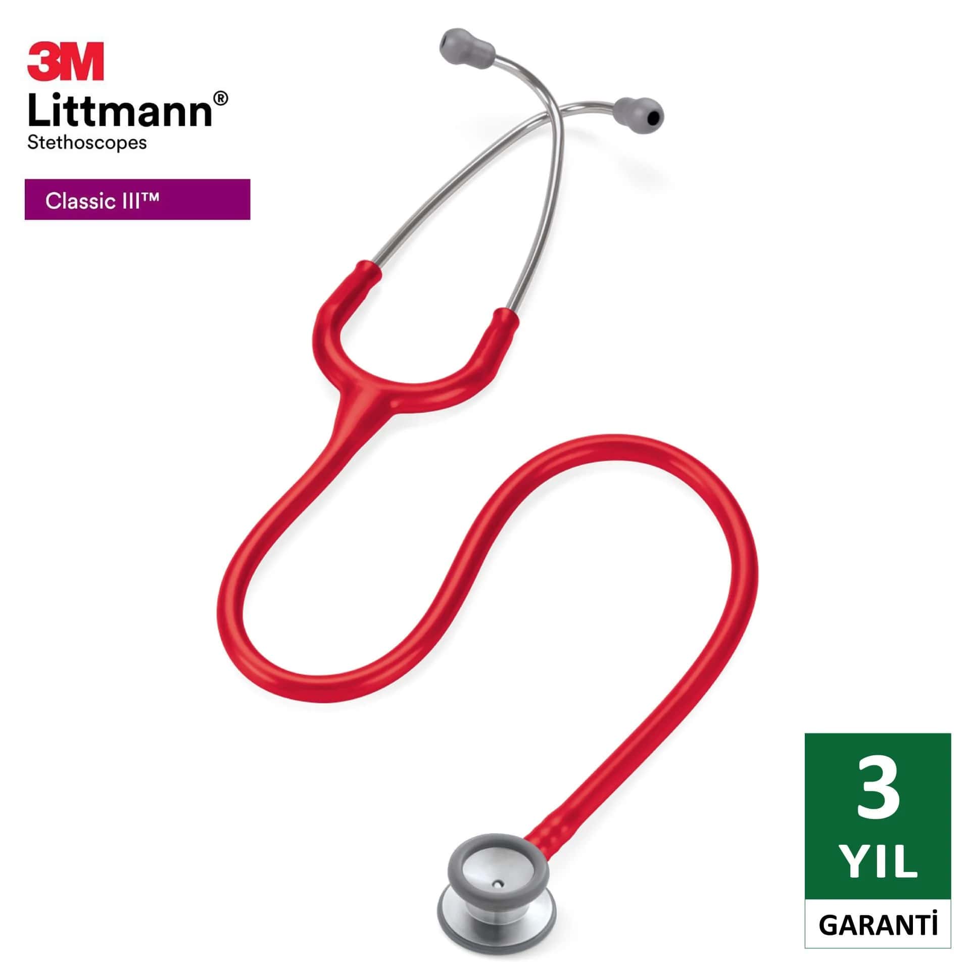 2113 3M™ Littmann® Classic II Pediatrik Stetoskop, Kırmızı Hortum