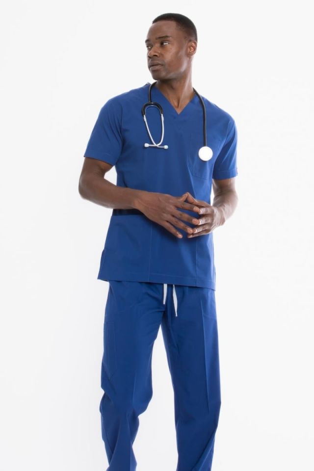 FIRTINA MAVİ U-FLEX 800 ERKEK SCRUBS TAKIM