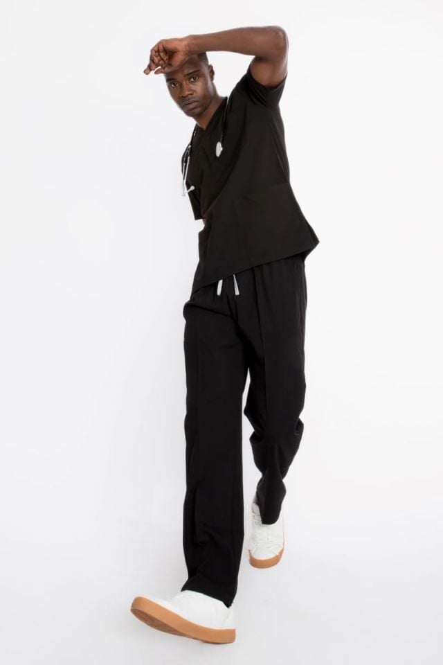 SİYAH U-FLEX 800 ERKEK SCRUBS TAKIM
