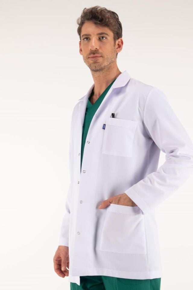 ARA BOY, UZUN KOL, KLASİK YAKA, ERKEK DOKTOR ÖNLÜĞÜ