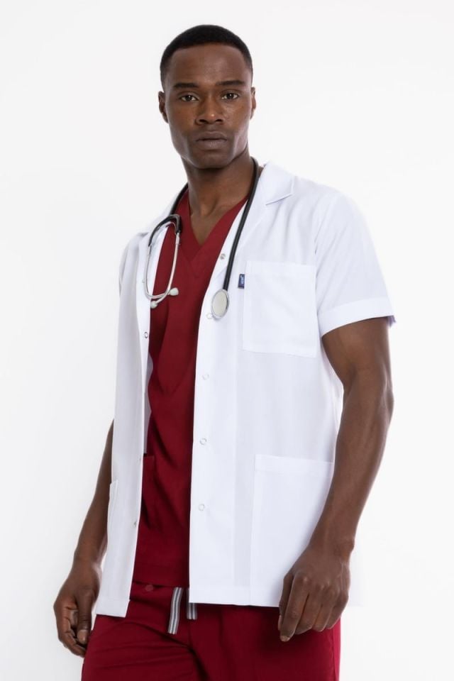 CEKET BOY, KISA KOL, KLASİK YAKA, ERKEK DOKTOR ÖNLÜĞÜ