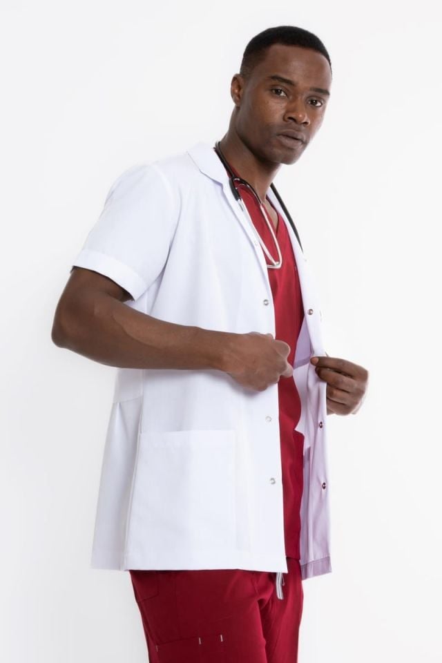 CEKET BOY, KISA KOL, KLASİK YAKA, ERKEK DOKTOR ÖNLÜĞÜ