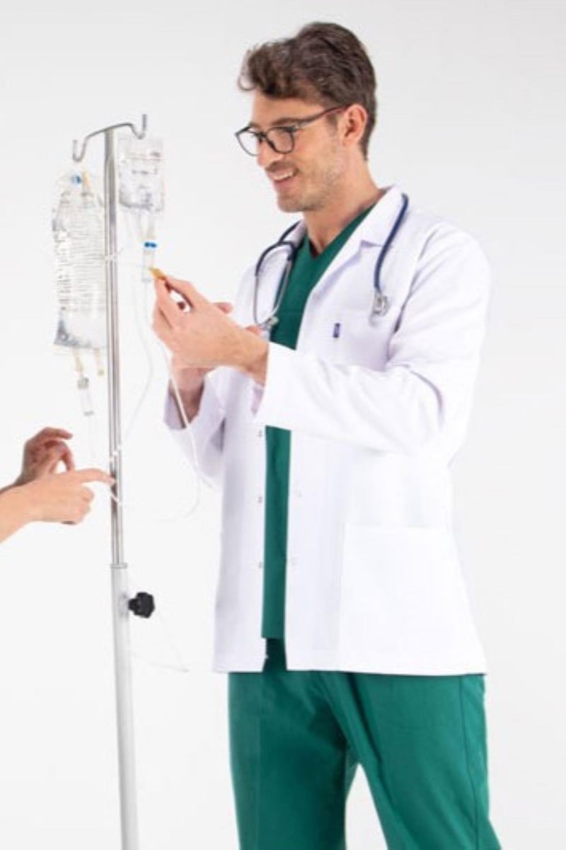 CEKET BOY, UZUN KOL, KLASİK YAKA, ERKEK DOKTOR ÖNLÜĞÜ
