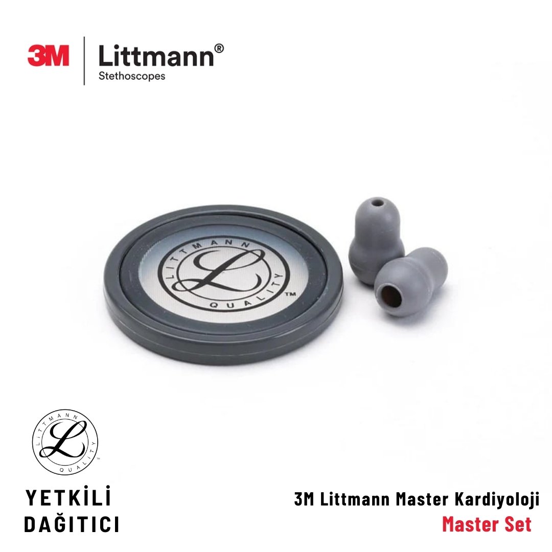 Littmann Master Kardiyoloji Steteskop Yedek Set Gri