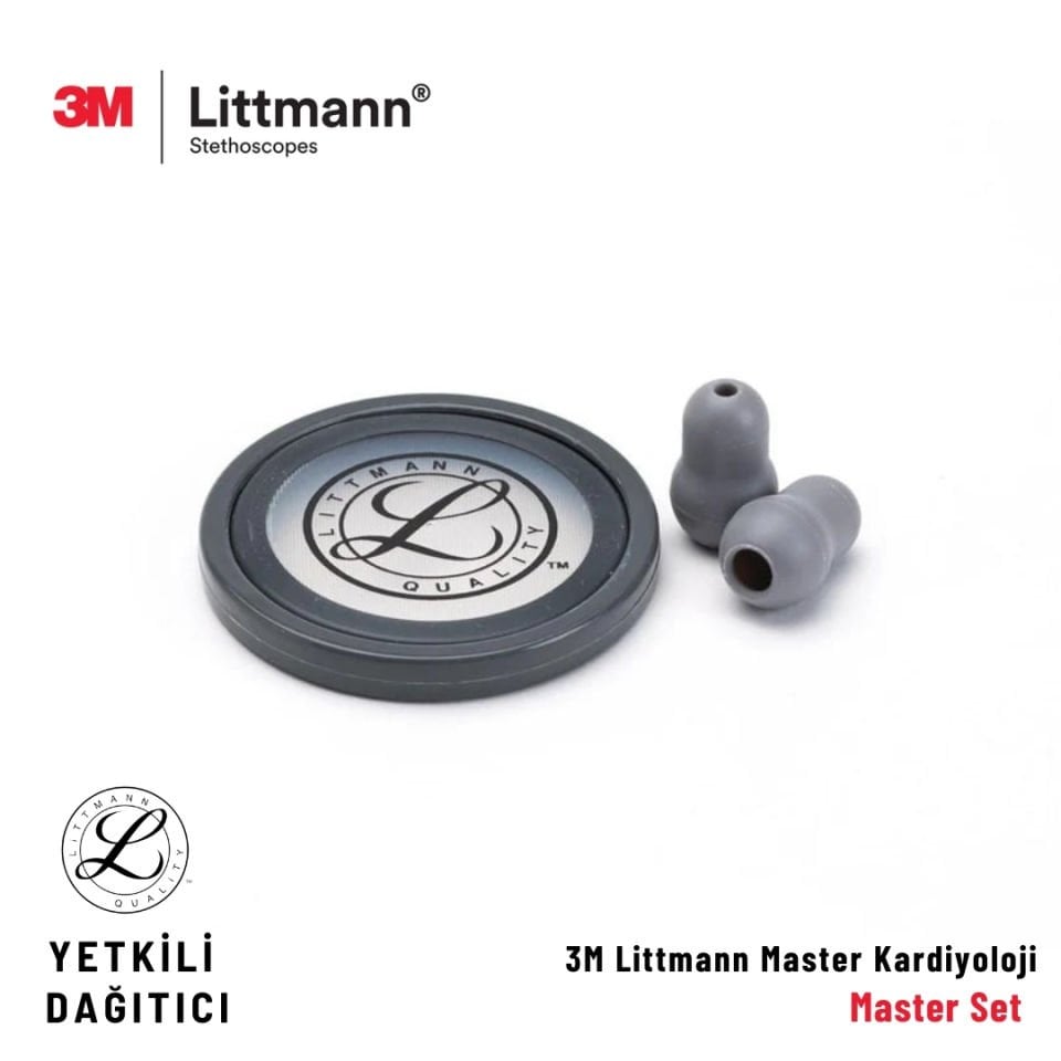 Littmann Master Kardiyoloji Steteskop Yedek Set Gri
