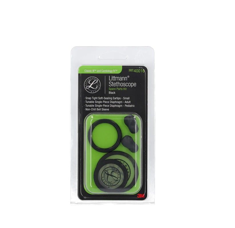 Littmann Classic III ve Kardiyoloji IV Stetoskop Yedek Parça Set 40016 (Siyah)