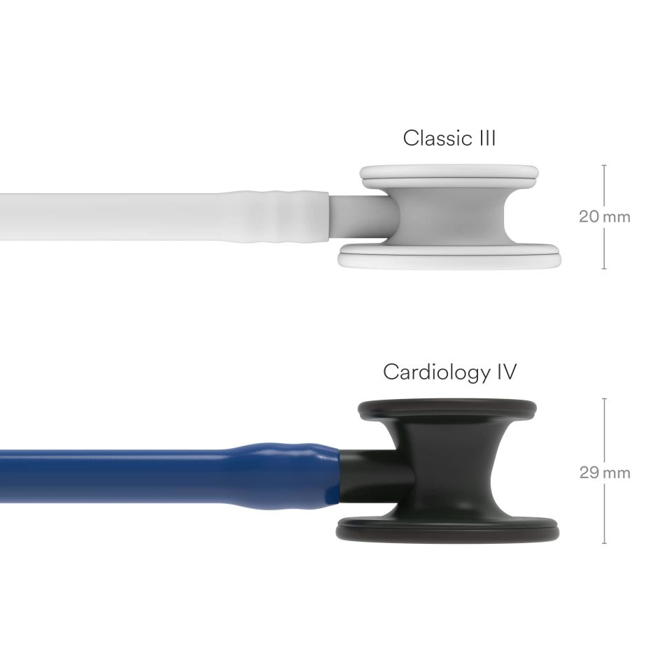 6168 3M™ Littmann® Cardiology IV™ Stetoskop, Gece Mavisi Hortum