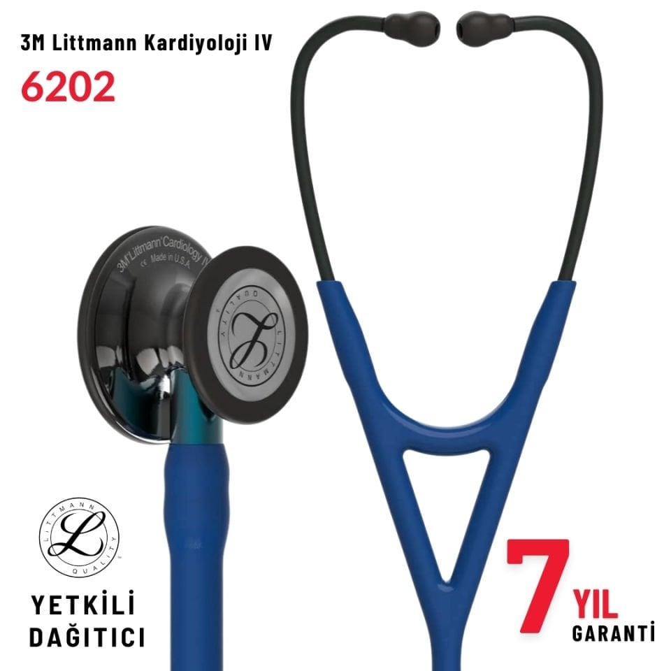 6202 3M™ Littmann® Cardiology IV™ Stetoskop, Lacivert Hortum