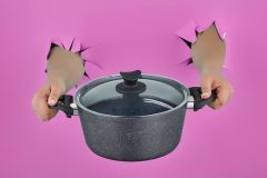 Taç Mastercook Granit Derin Tencere Siyah