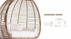 Zümrüt Bahçe Salıncağı Çift Kişilik