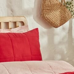 Karaca Home Barny Tek Kişilik Müslin Summer Comfort Kırmızı