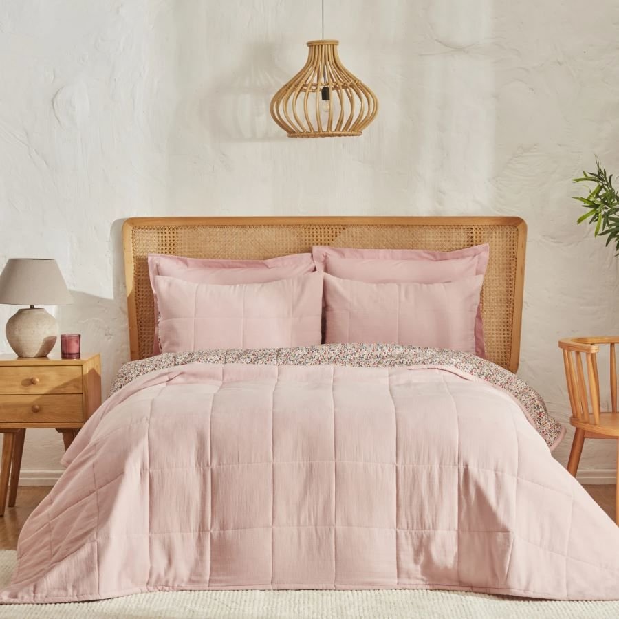 Karaca Home Anna Çift Kişilik Müslin Summer Comfort Pudra