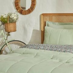 Karaca Home Anna Tek Kişilik Müslin Summer Comfort Yeşil