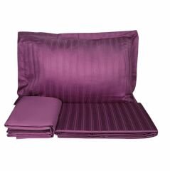 Karaca Home Charm Bold Mürdüm %100 Pamuk Saten Çift Kişilik Nevresim Takımı