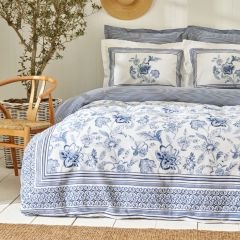 Karaca Home Estrela %100 Pamuk Çift Kişilik Nevresim Takımı Mavi