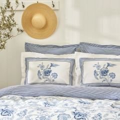 Karaca Home Estrela %100 Pamuk Çift Kişilik Nevresim Takımı Mavi