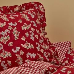 Karaca Home Carlo %100 Pamuk Çift Kişilik Nevresim Takımı Kırmızı