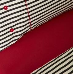 Karaca Home Polka %100 Pamuk Çift Taraflı Çift Kişilik Nevresim Takımı Siyah