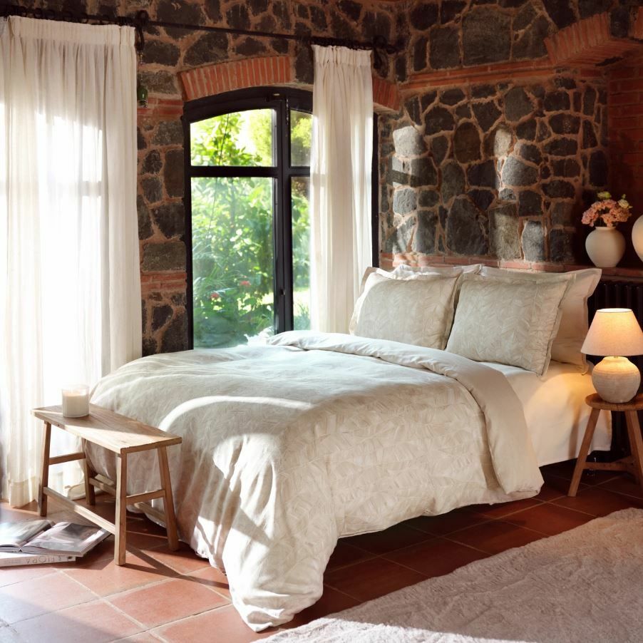 Karaca Home Gordes Bej Çift Kişilik Saten Nevresim Takımı