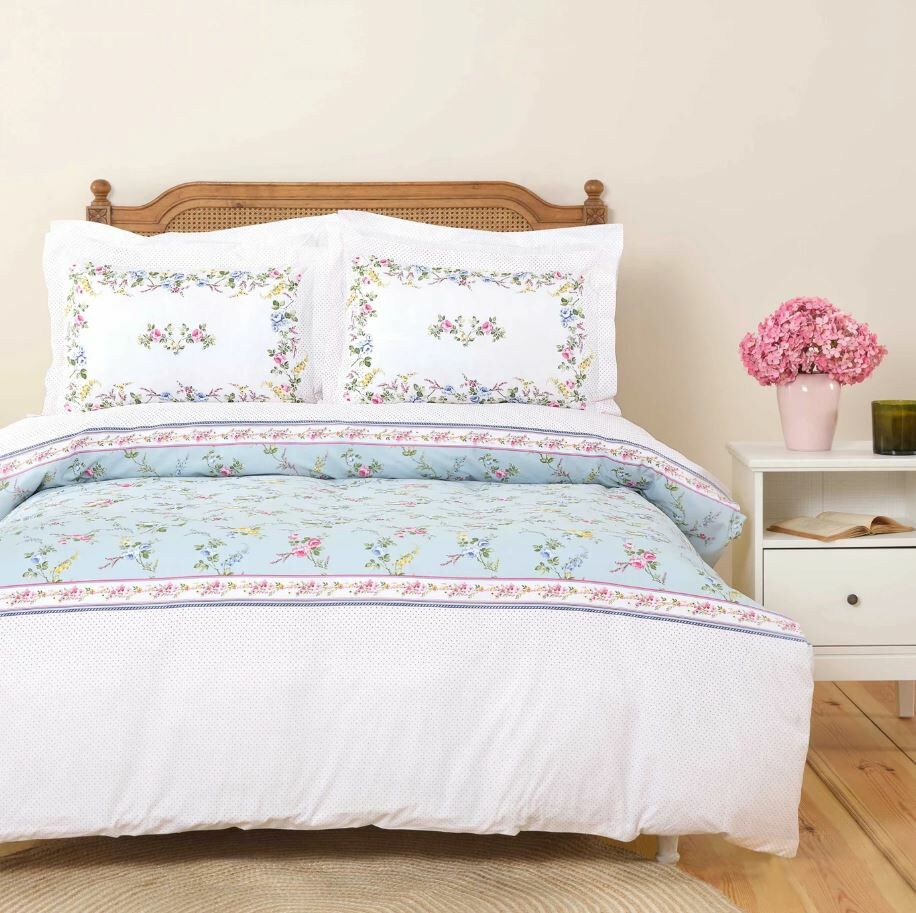 Karaca Home Marita Yeşil %100 Pamuk Çift Kişilik Nevresim Takımı