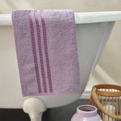 Karaca Home Butterfly 3D Nakışlı 6 Parça Aile Banyo Seti Lila Mor