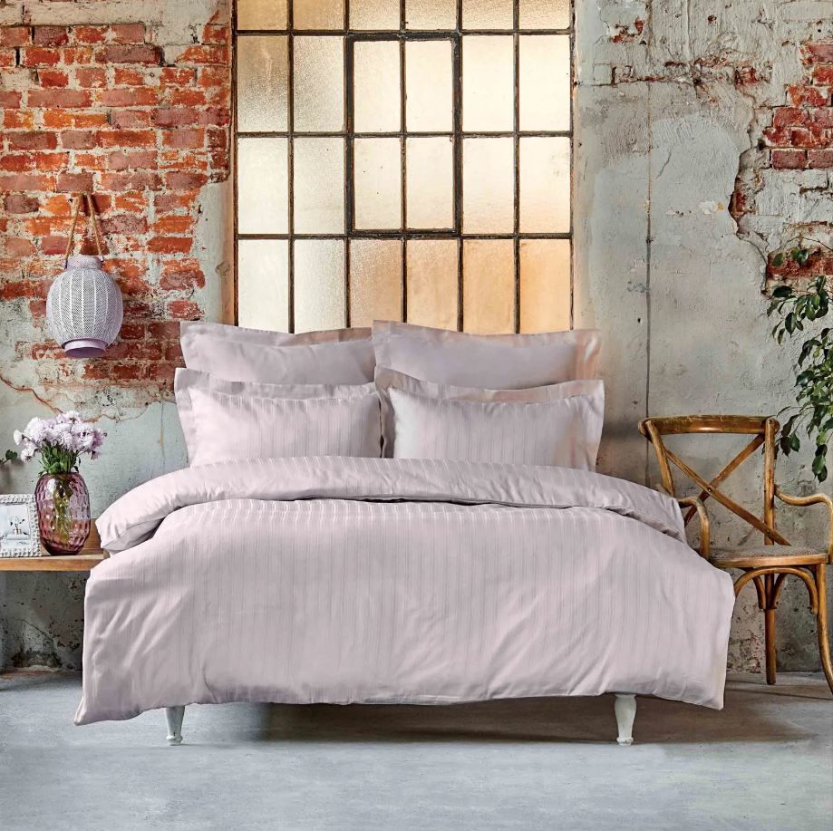 Karaca Home Charm Bold Pudra %100 Pamuk Saten Çift Kişilik Nevresim Takımı
