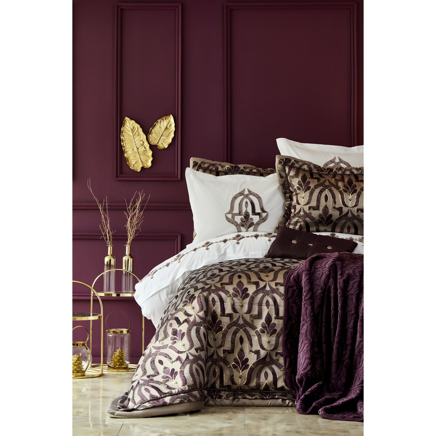 Karaca Home Morocco Purple-Gold 11 Parça Çeyiz Seti