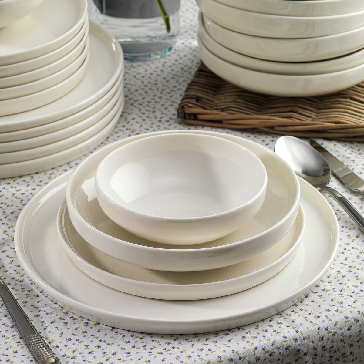 Schafer Vita 24 Parça 6 Kişilik Krem Yemek Takımı