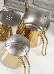 SILA Meyra Gold Demlik Çaydanlık Takımı