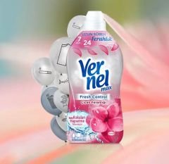Vernel Max Konsantre Çamaşır Yumuşatıcısı Çiçek Ferahlığı 1320ml