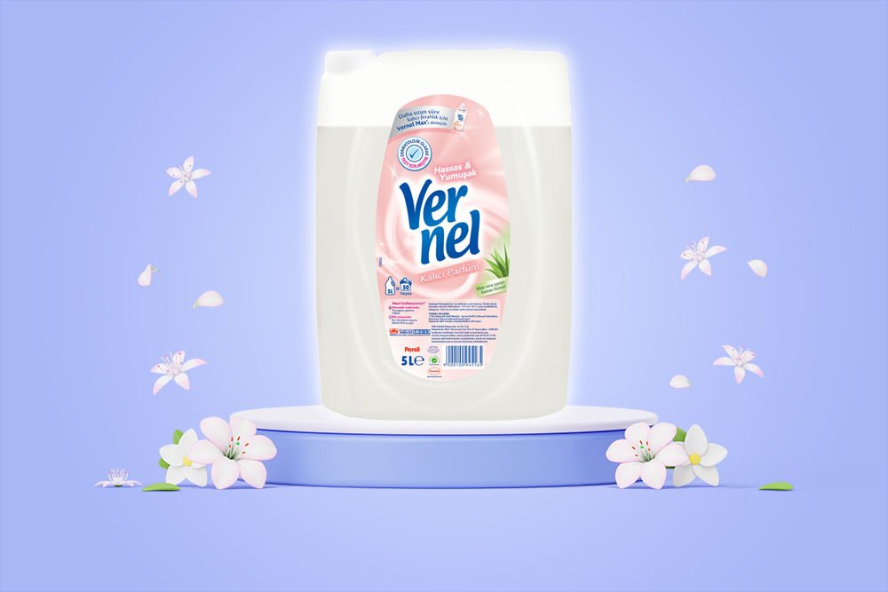 Vernel Çamaşır Yumuşatıcısı Hassas&Yumuşak 5L