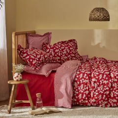 Karaca Home Carlo %100 Pamuk Tek Kişilik Kırmızı Nevresim Takımı