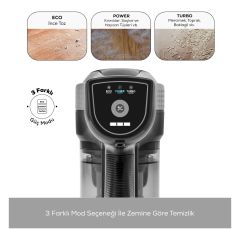 Karaca Vantuz Power Force Max 2 In 1 Şarj Edilebilir Dik Süpürge Silver
