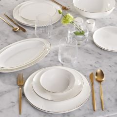 Karaca Streamline Meridian Gold 59 Parça 12 Kişilik Yemek