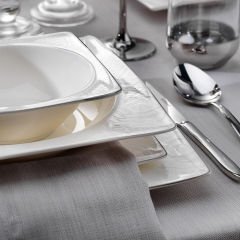 Schafer Glamor Private Yemek Takımı 60 Parça-Beyaz
