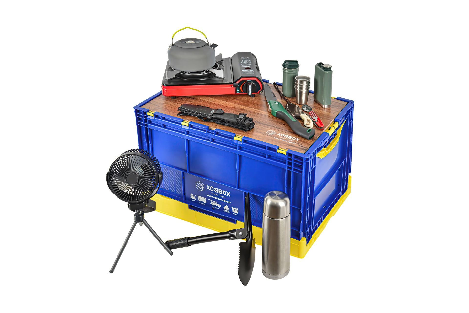 XOBBOX XF90NY / Folding Storage Box / Katlanır Saklama Kutusu / Fan Colors / Taraftar Renkler / 90 LT