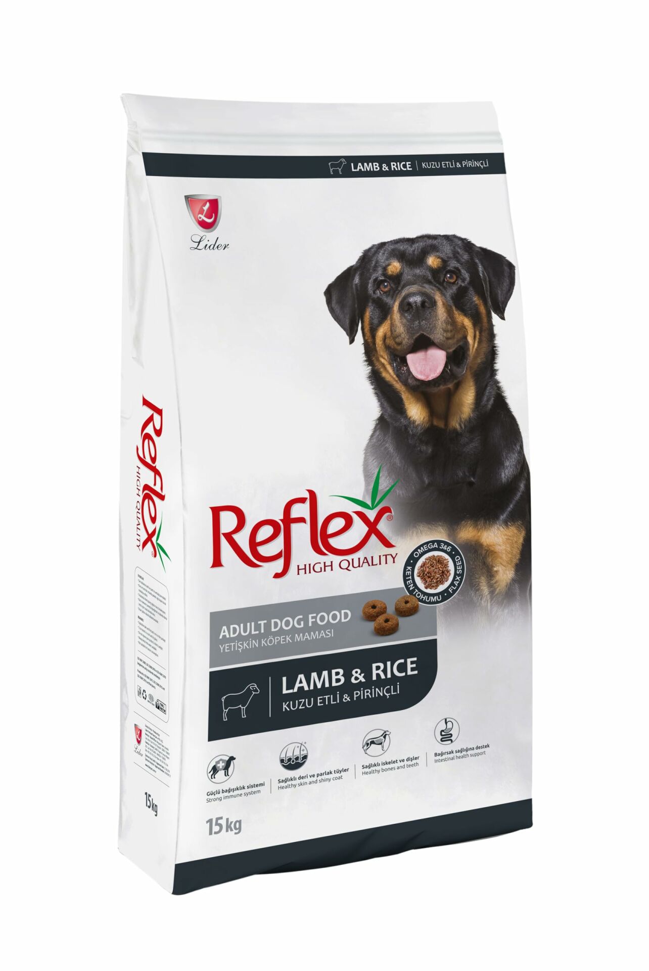 Reflex Kuzu Etli Pirinçli Yetişkin Köpek Maması 15 +1 kg RFL-102K