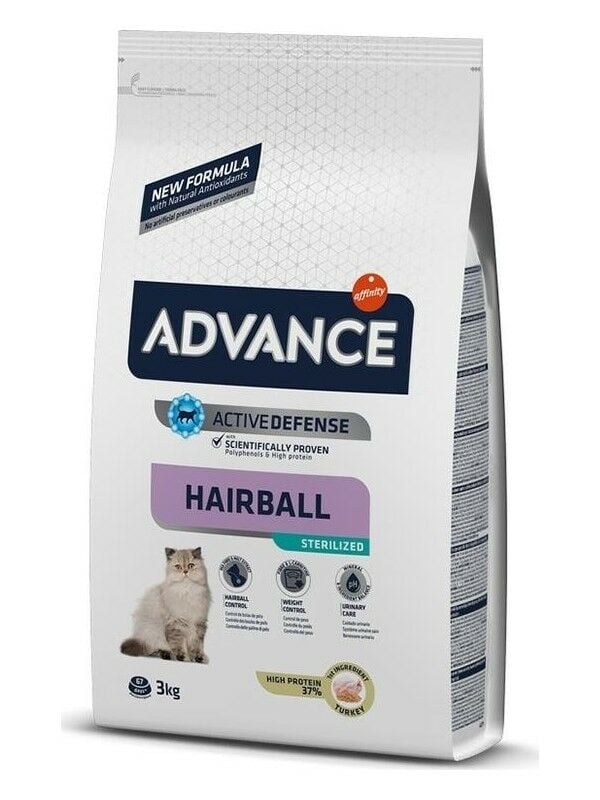 Advance Hairball Hindili Kısırlaştırılmış Kedi Maması 3 kg 223-923915