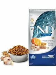N&D Ocean 5 kg Düşük Tahıllı Morina Balıklı Portakallı Yetişkin Kedi Maması PND0500013