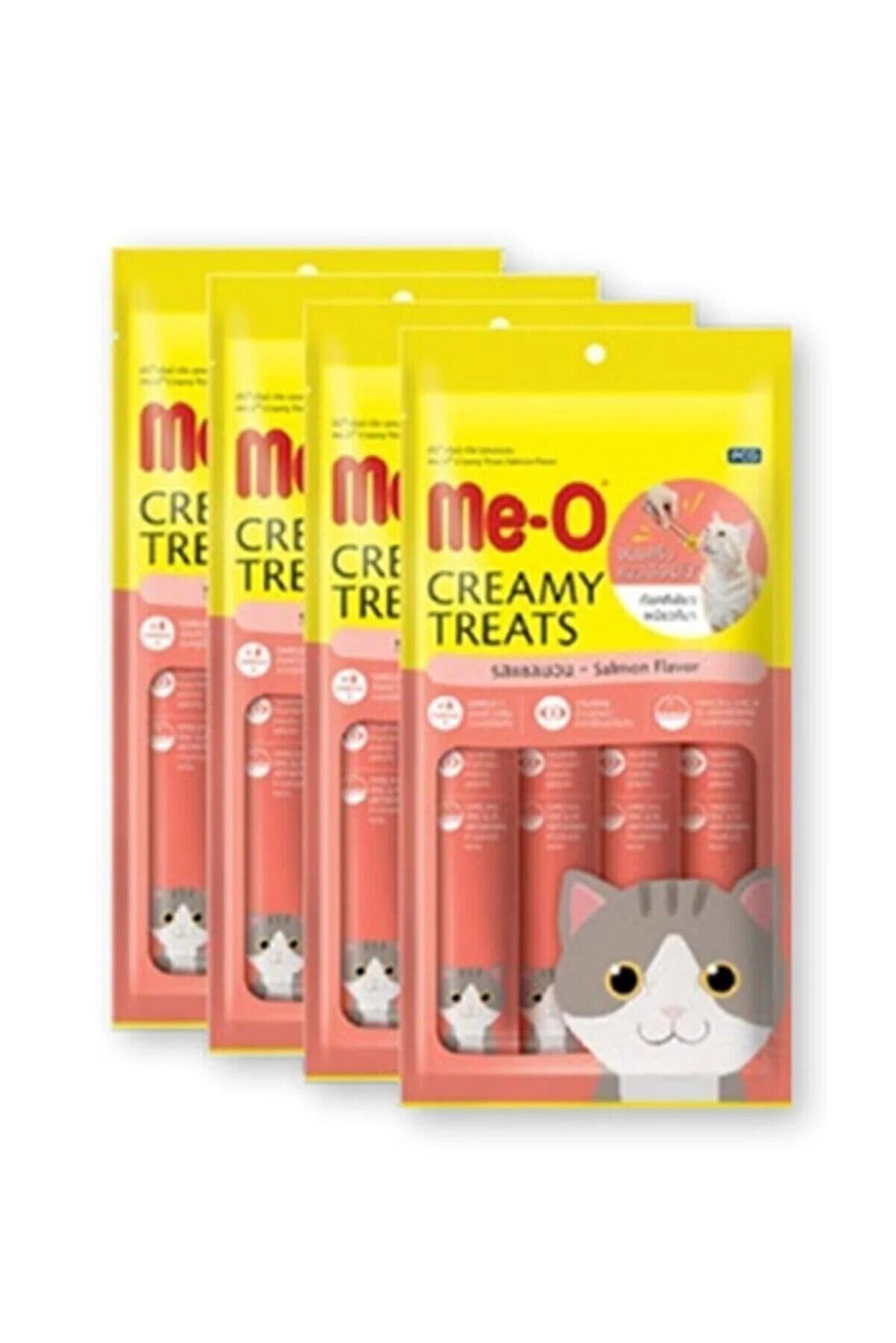 Me-O Creamy Treats Yengeçli Sıvı Kedi Ödülü 60 gr 4 lü Paket 13711