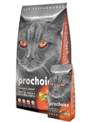 Prochoice Pro 33 Sterilised Somonlu Karidesli Kedi Maması 15 Kg