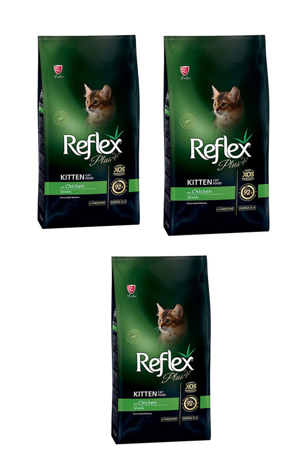 Reflex Plus Tavuklu Yavru Kedi Maması 3 Adet 1.5 Kg