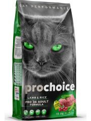 Prochoice Pro 36 Kuzu Ve Pirinçli Yetişkin Kedi  Kuru Mama 15 Kg P4521